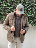 Parka Camel Con Chaleco Hombre