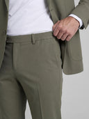 Traje Verde Kaki Técnico Elástico Hombre