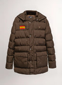 Parka España Marrón Chocolate con Capucha Hombre