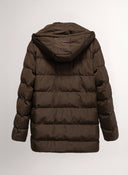 Parka España Marrón Chocolate con Capucha Hombre