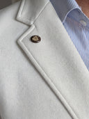 Americana Blanca Granulada Hombre