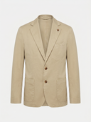Americana Hombre Beige Algodón