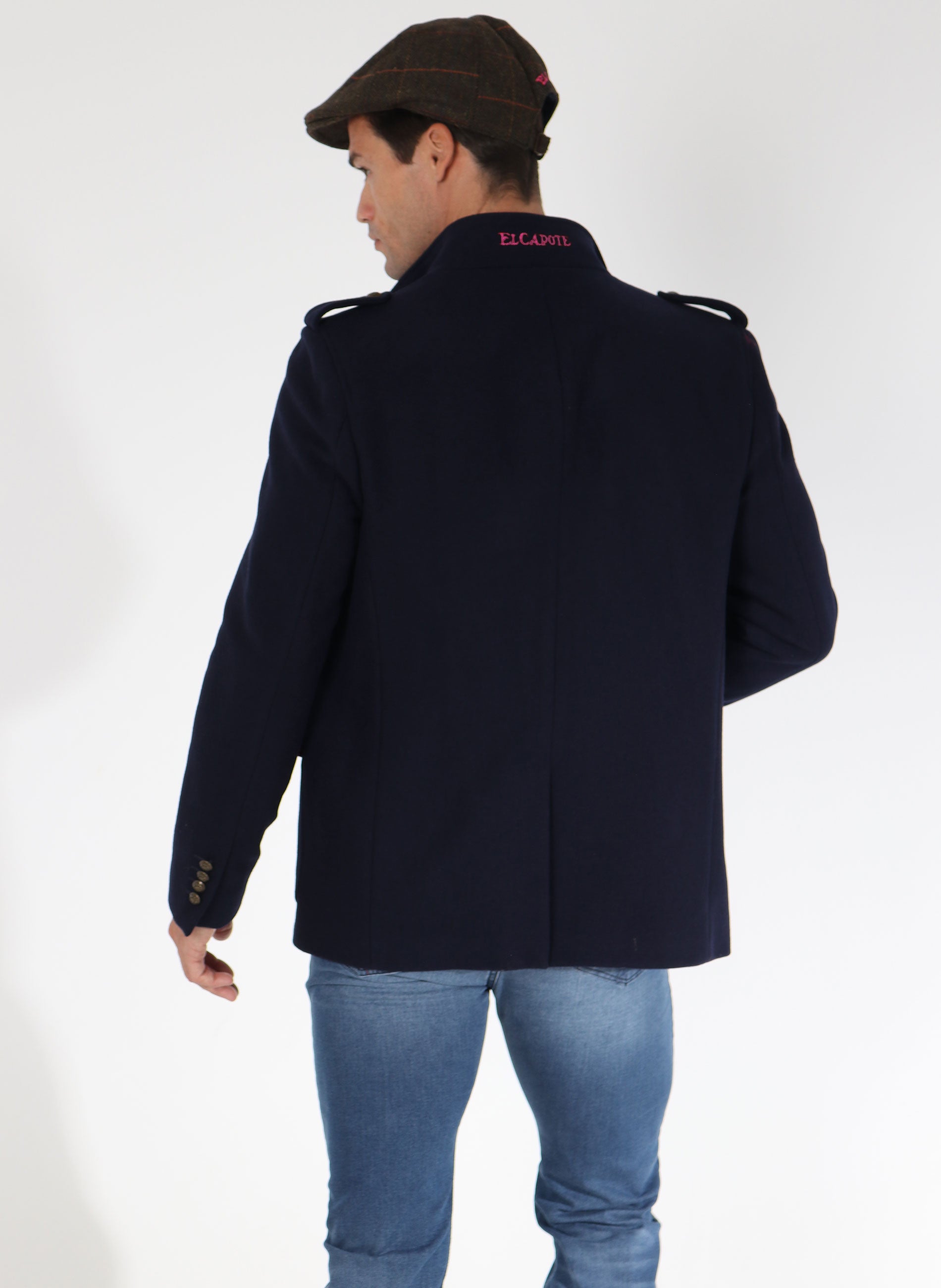 Oostenrijkse jas voor heren marineblauw