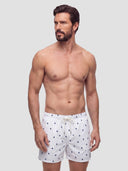 Bañador Blanco Multilogos Hombre