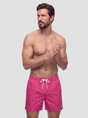 Bañador Rosa Multilogos Hombre