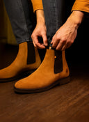 Botines Nobuck Cognac Suela Eva Hombre