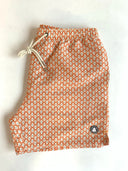 Bañador Naranaja Estampado Hombre