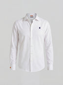 Camisa Blanca Bandera España Puño Hombre