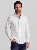 Camisa Blanca Bandera España Puño Hombre