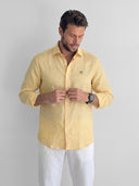 Camisa Amarilla Lino Hombre