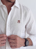 Camisa Blanca Lino Hombre