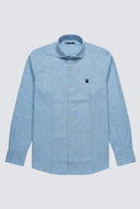 Camisa Celeste Estructura Suave Hombre