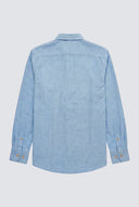 Camisa Celeste Estructura Suave Hombre