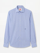 Camisa de Vestir Vichy Azul Hombre