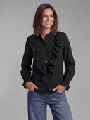 Camisa Negra Flamenca Mujer