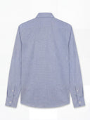 Camisa de Vestir Pata de Gallo Azul Hombre