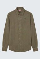 Camisa Verde 100% Lino Mujer