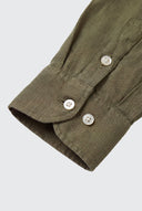 Camisa Verde 100% Lino Mujer