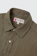 Camisa Verde 100% Lino Mujer