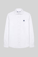 Camisa Blanca Piqué Hombre