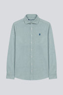 Camisa Verde Agua Piqué Hombre