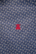 Camisa Azul Estampado Cachemir Hombre