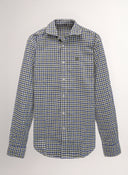 Camisa Cuadros Azules y Verdes Hombre