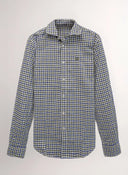 Camisa Cuadros Azules y Verdes Hombre