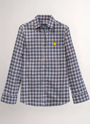 Camisa Tartán Azul Mujer