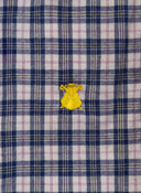 Camisa Tartán Azul Mujer