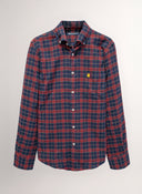 Camisa Villela Cuadros Verde y Rojo Hombre