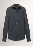 Camisa Gris Tencel Hombre