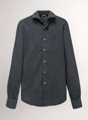 Camisa Gris Tencel Hombre