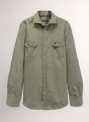 Camisa Kaki Dos Bolsillos Hombre