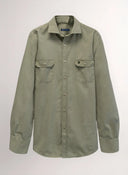 Camisa Kaki Dos Bolsillos Hombre