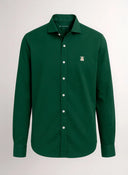 Camisa Pin Point Verde Hombre
