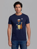 Camiseta Azul Marino Personalizable Hombre