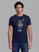 Camiseta Azul Marino Personalizable Hombre