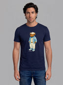 Camiseta Azul Marino Personalizable Hombre