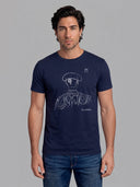 Camiseta Azul Marino Personalizable Hombre