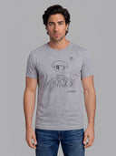 Camiseta Gris Torero Linea Hombre