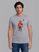 Camiseta Gris Personalizable Hombre