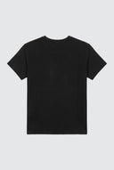 Camiseta Negra Crochet Mujer