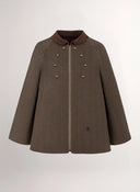 Capa Marrón Espiga Mujer