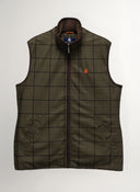 Chaleco Cuadros Verde Caza Hombre