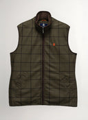 Chaleco Cuadros Verde Caza Hombre