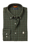 Camisa Verde Cuadro Caza Hombre