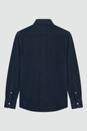 Camisa Piqué Azul Marino Hombre