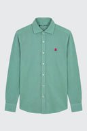 Camisa Piqué Verde Hombre