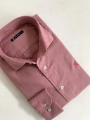 Camisa Berenjena Nido de Abeja Hombre